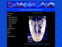 Tablet Screenshot of konstglas.glasdeco.se